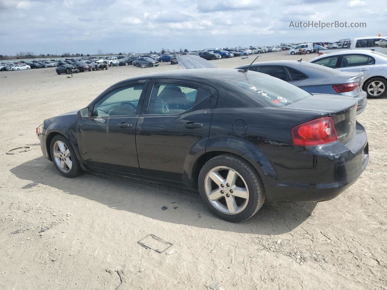 2014 Dodge Avenger Se Black vin: 1C3CDZAB1EN104095