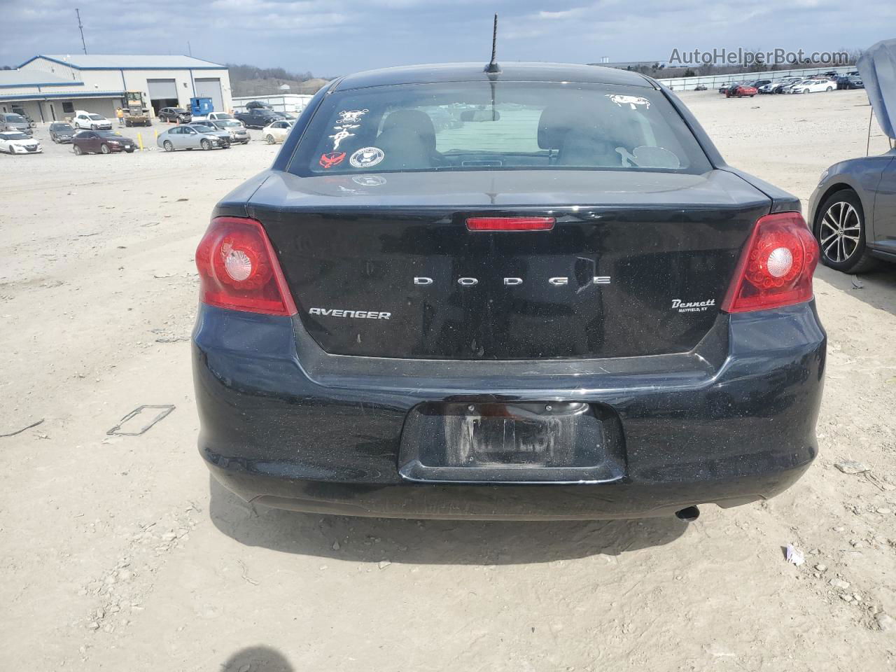 2014 Dodge Avenger Se Black vin: 1C3CDZAB1EN104095