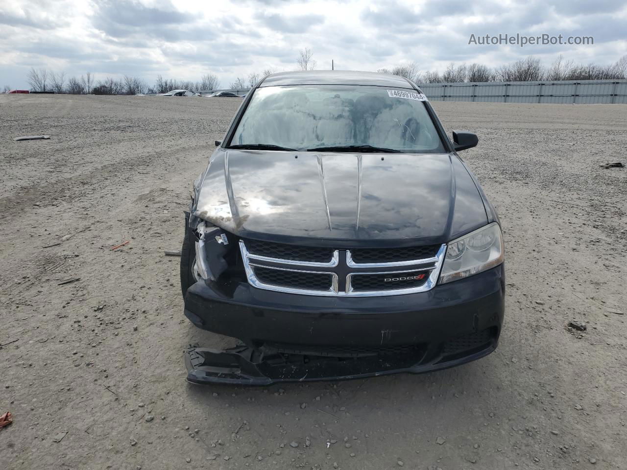 2014 Dodge Avenger Se Black vin: 1C3CDZAB1EN104095