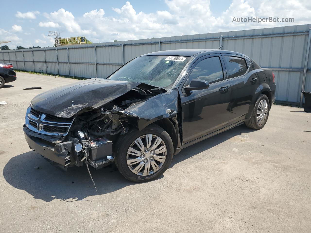 2014 Dodge Avenger Se Black vin: 1C3CDZAB1EN113752