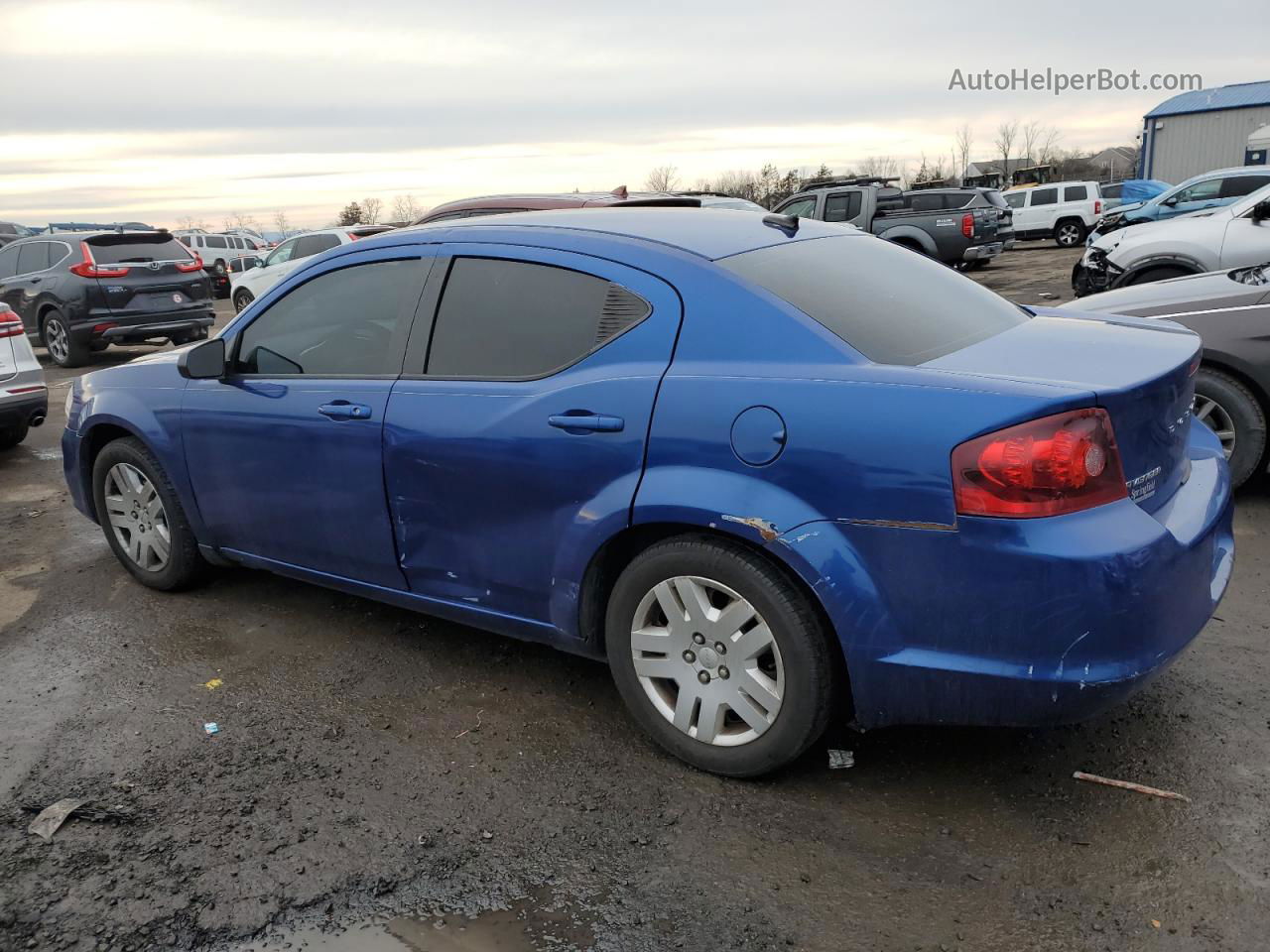 2014 Dodge Avenger Se Синий vin: 1C3CDZAB1EN116764