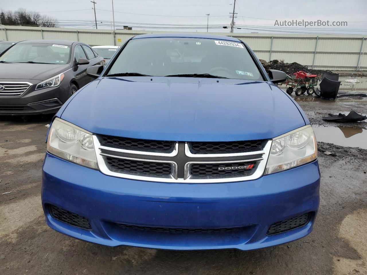 2014 Dodge Avenger Se Синий vin: 1C3CDZAB1EN116764