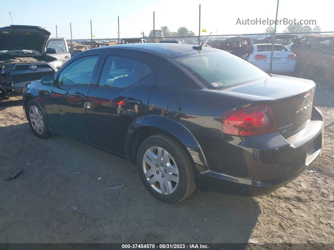 2014 Dodge Avenger Se Black vin: 1C3CDZAB1EN143527