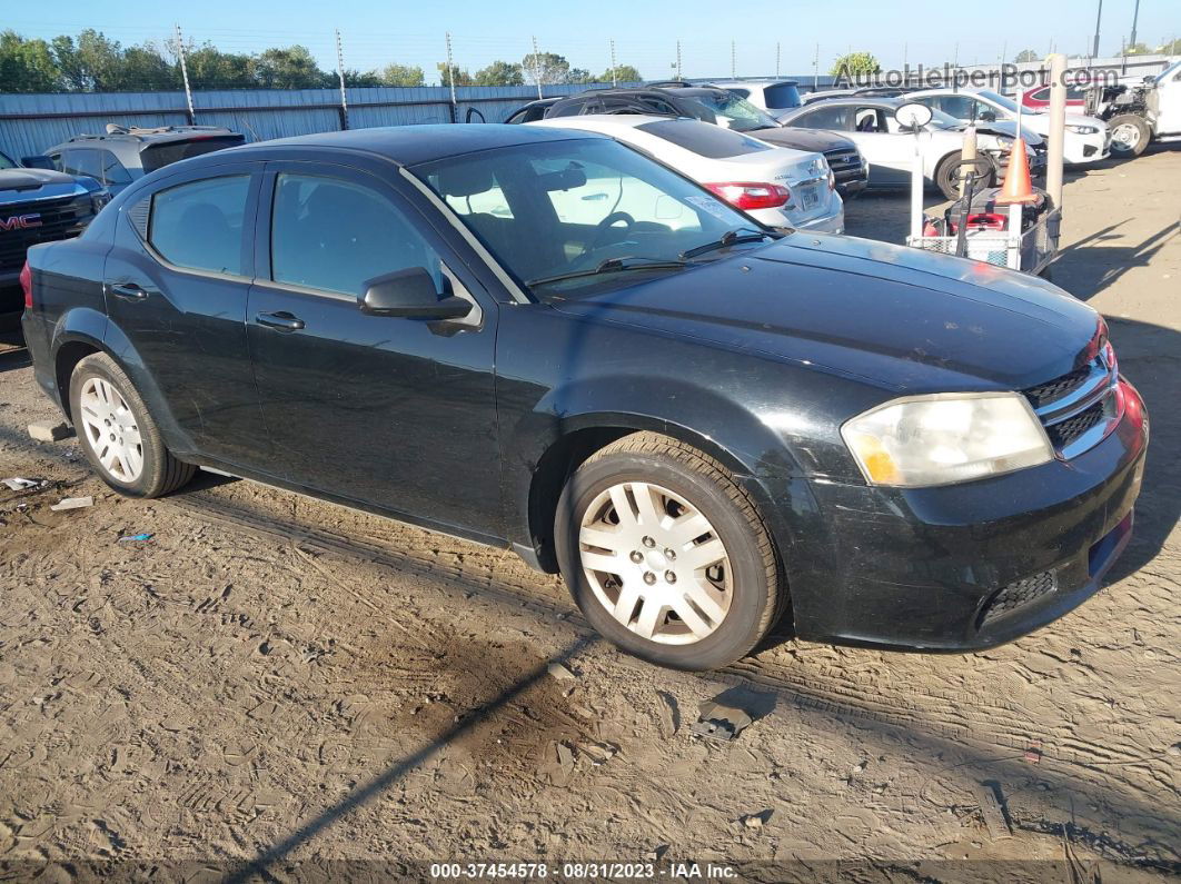 2014 Dodge Avenger Se Black vin: 1C3CDZAB1EN143527