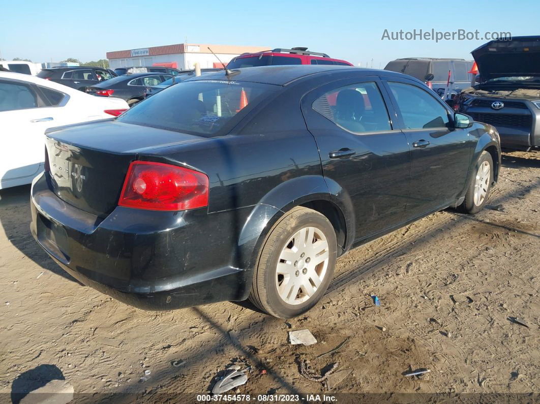 2014 Dodge Avenger Se Черный vin: 1C3CDZAB1EN143527