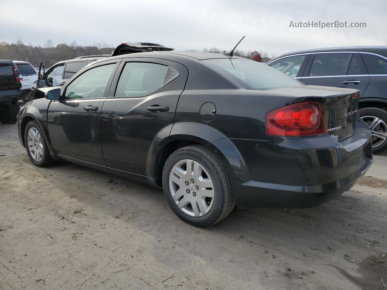 2014 Dodge Avenger Se Black vin: 1C3CDZAB1EN143754