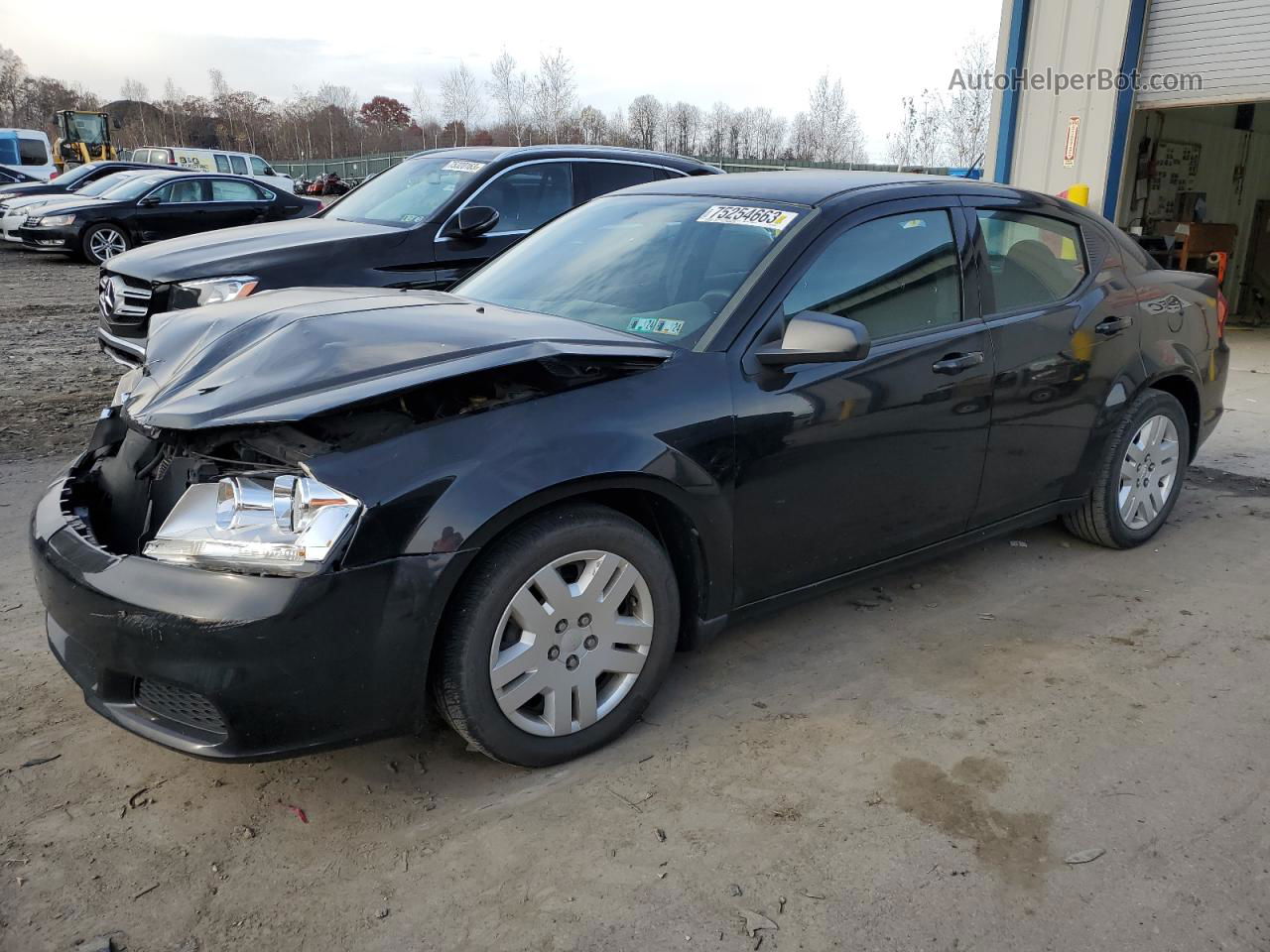 2014 Dodge Avenger Se Black vin: 1C3CDZAB1EN143754