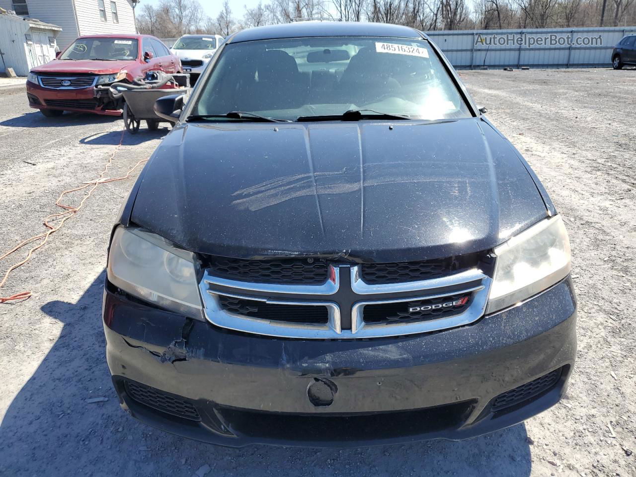 2014 Dodge Avenger Se Black vin: 1C3CDZAB1EN145598