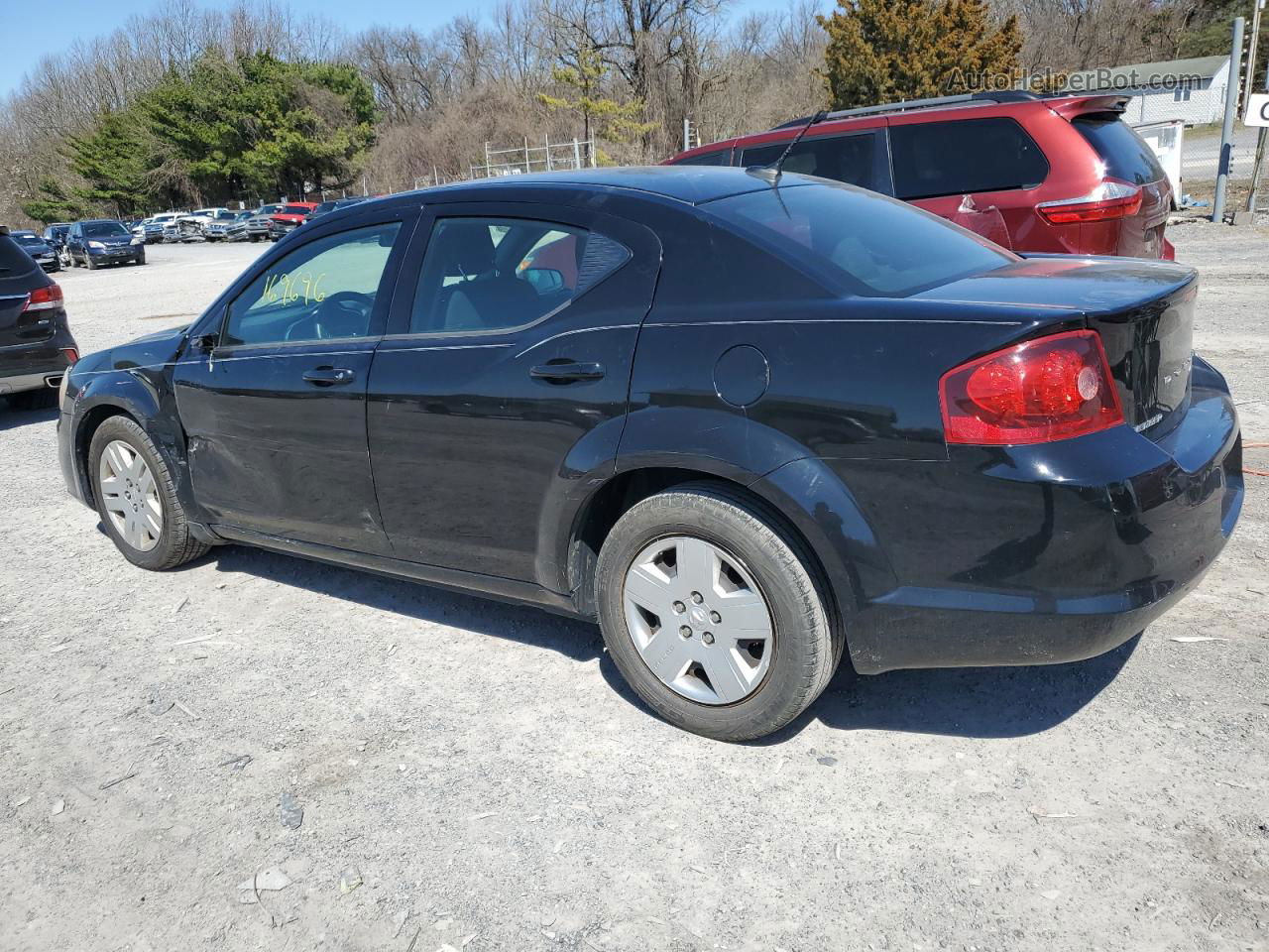 2014 Dodge Avenger Se Black vin: 1C3CDZAB1EN145598