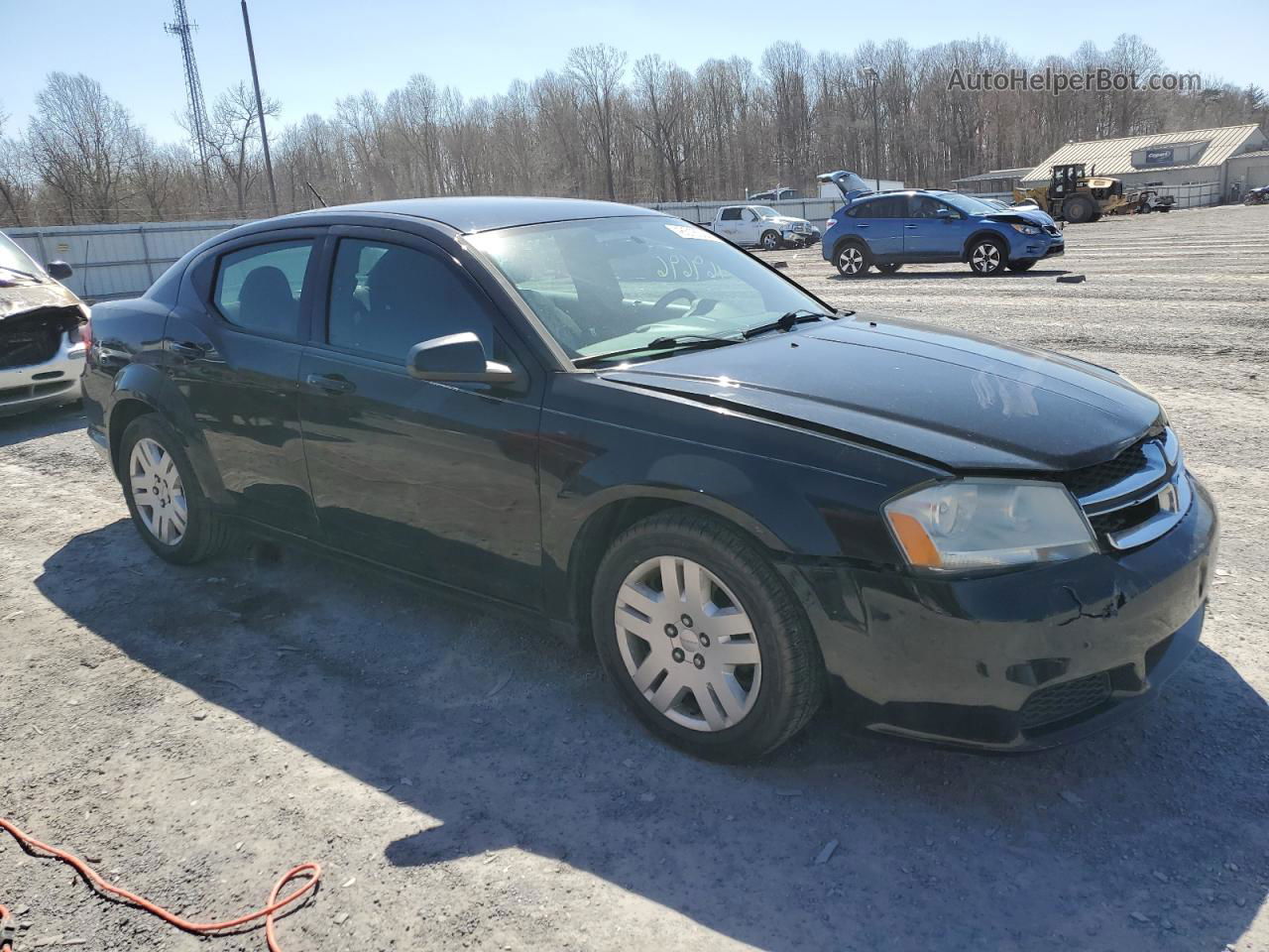 2014 Dodge Avenger Se Black vin: 1C3CDZAB1EN145598