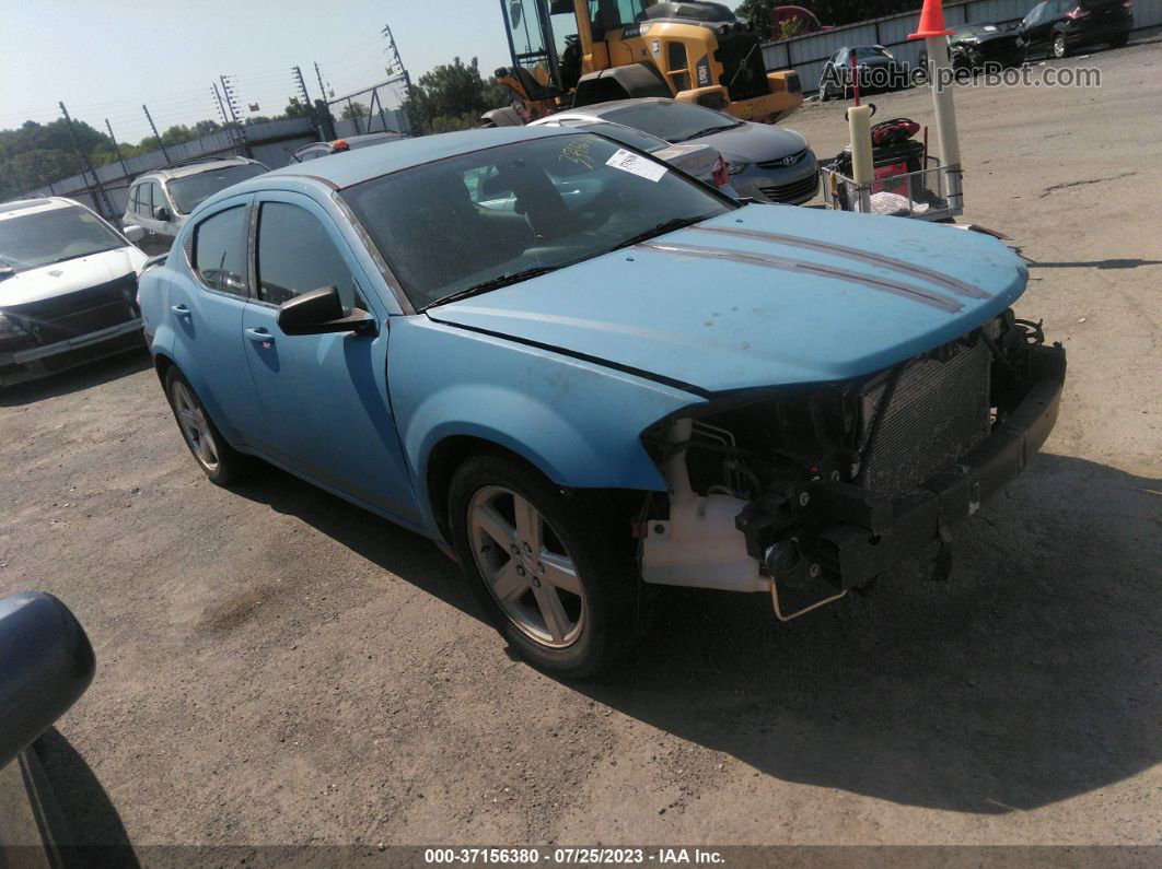 2014 Dodge Avenger Se Blue vin: 1C3CDZAB1EN149179