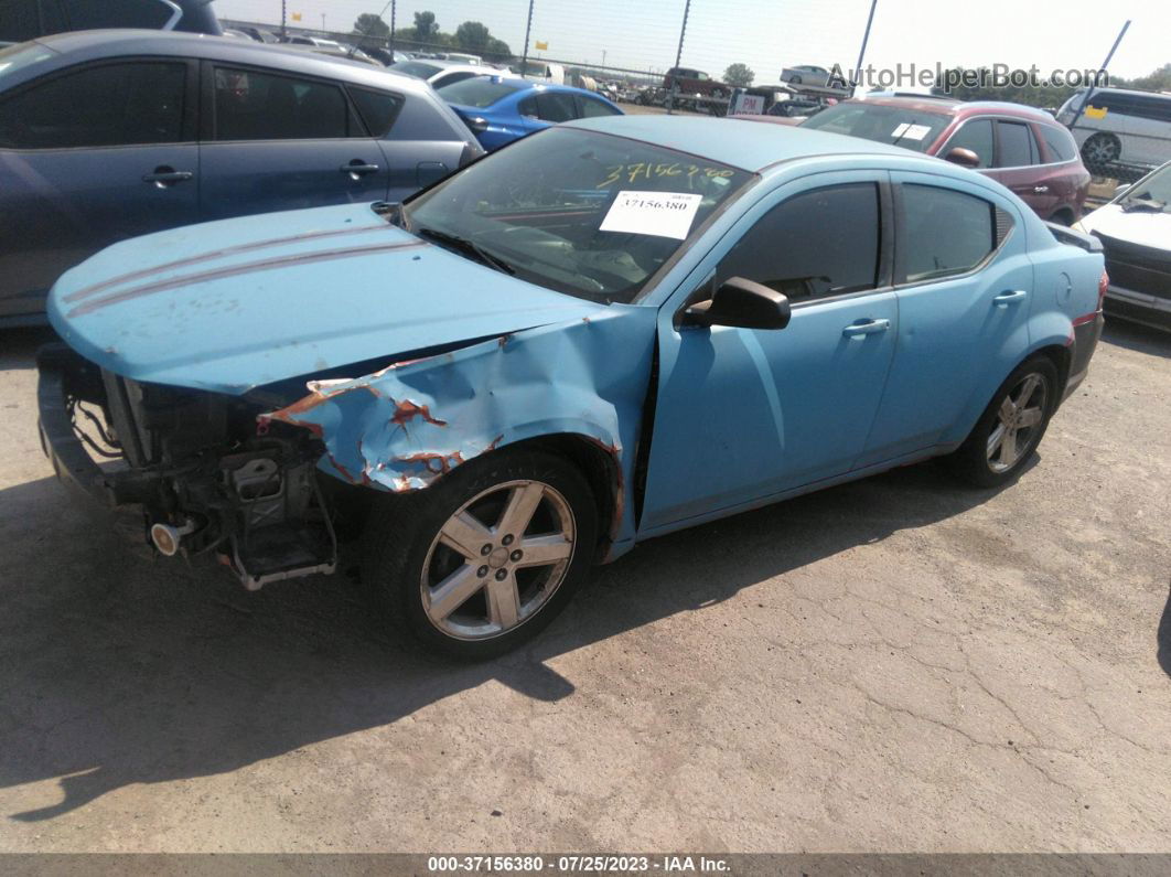 2014 Dodge Avenger Se Blue vin: 1C3CDZAB1EN149179