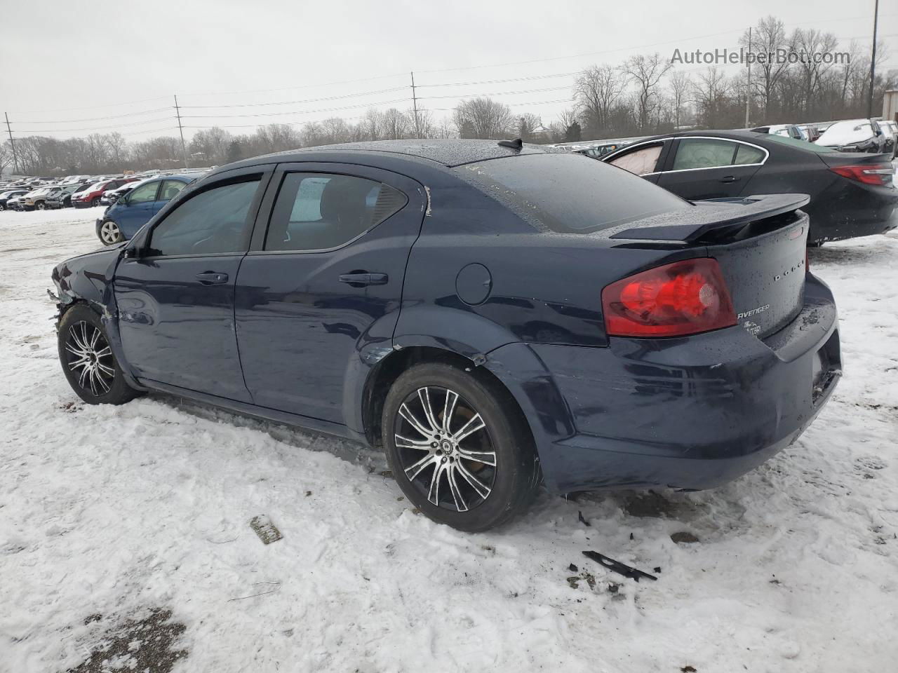 2014 Dodge Avenger Se Синий vin: 1C3CDZAB1EN160330