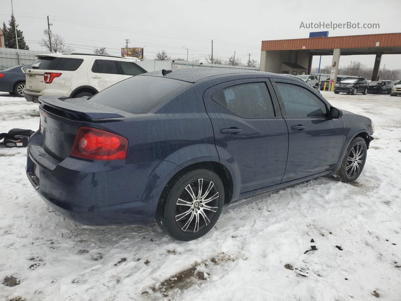 2014 Dodge Avenger Se Blue vin: 1C3CDZAB1EN160330