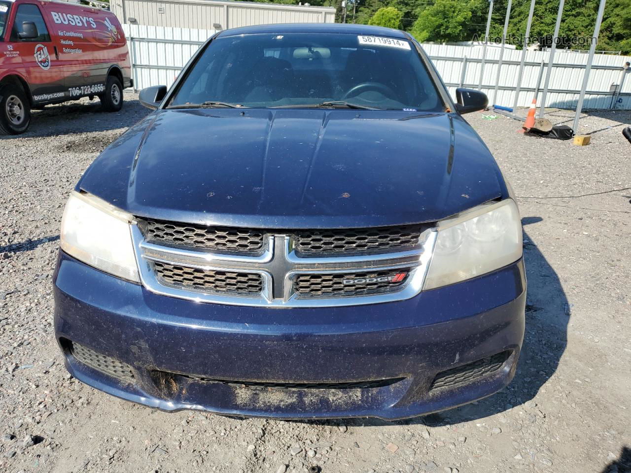 2014 Dodge Avenger Se Blue vin: 1C3CDZAB1EN160389