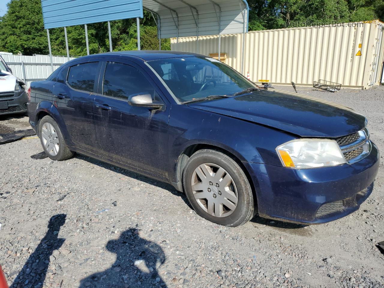 2014 Dodge Avenger Se Blue vin: 1C3CDZAB1EN160389