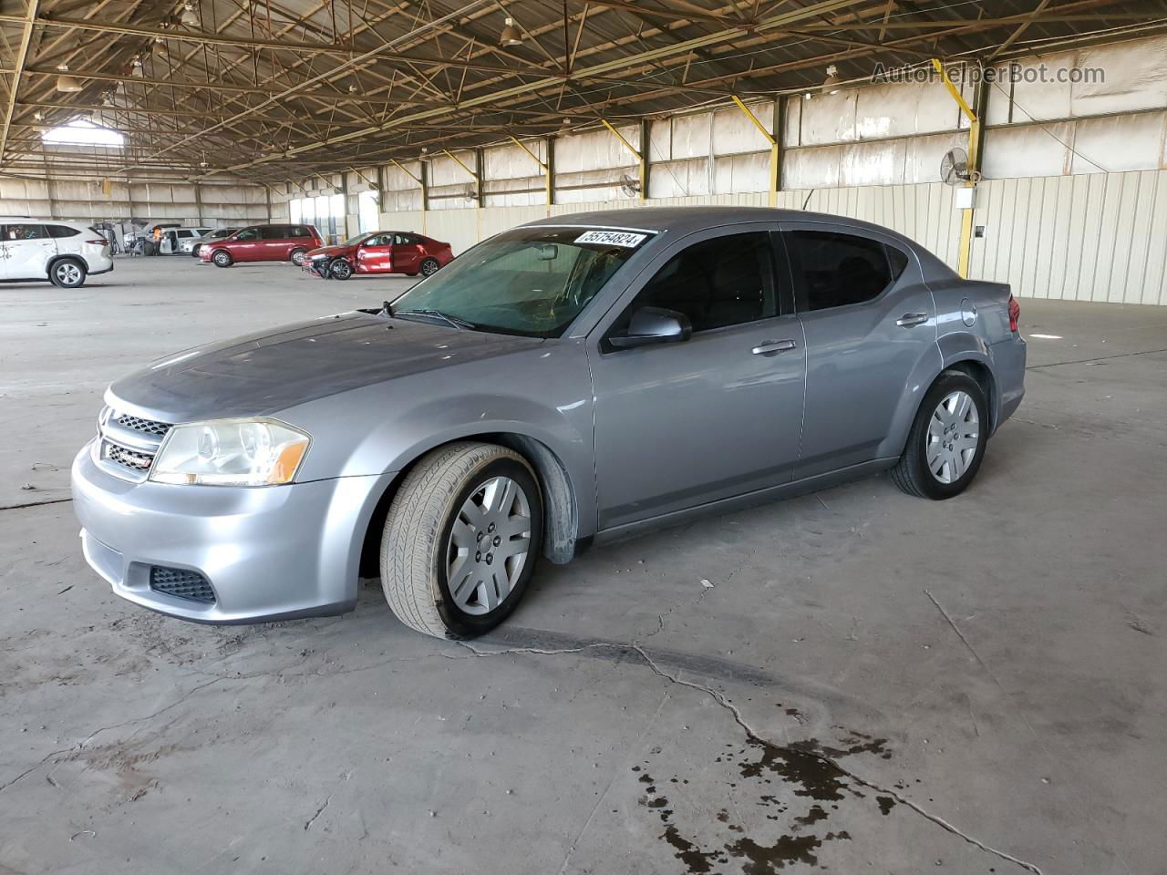 2014 Dodge Avenger Se Silver vin: 1C3CDZAB1EN169187