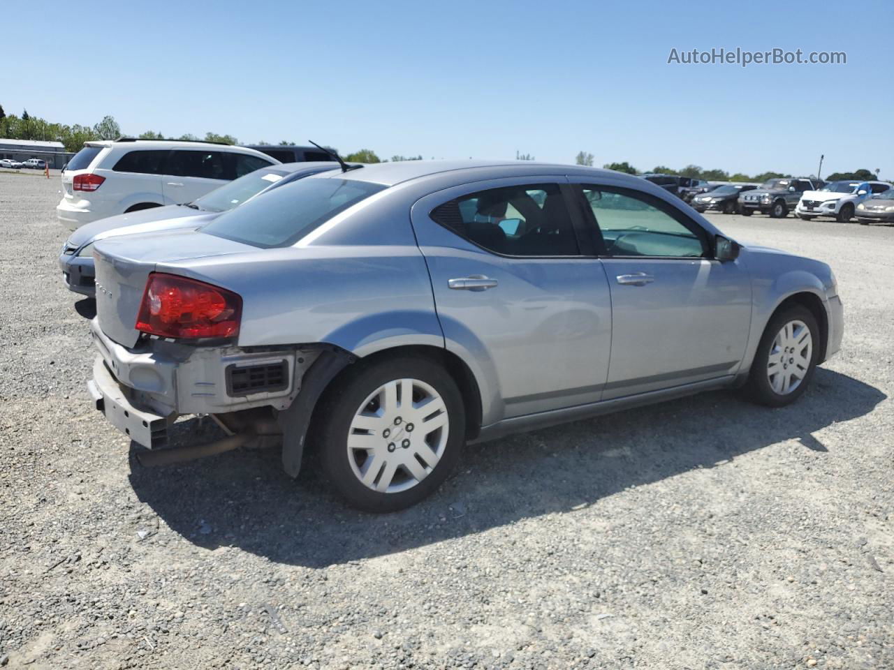 2014 Dodge Avenger Se Silver vin: 1C3CDZAB1EN169321