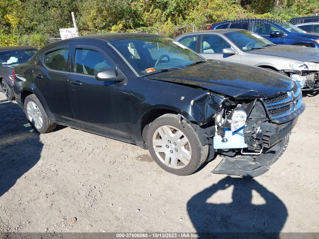 2014 Dodge Avenger Se Black vin: 1C3CDZAB1EN190704