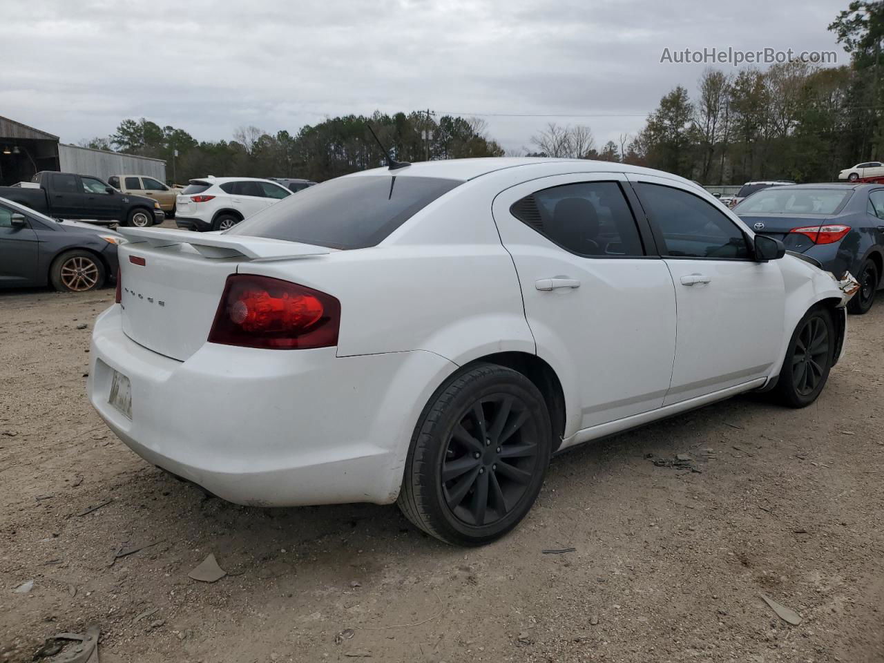 2014 Dodge Avenger Se Белый vin: 1C3CDZAB1EN203628