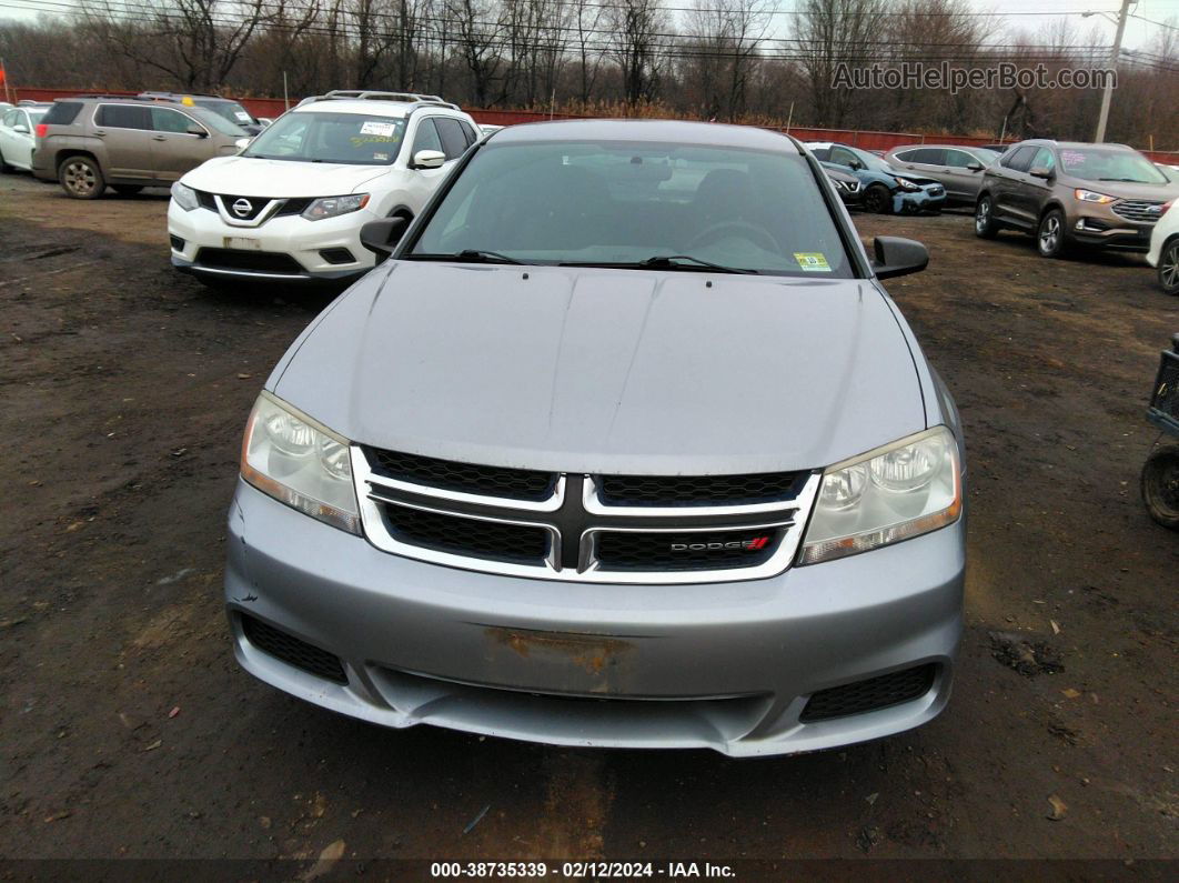 2014 Dodge Avenger Se Silver vin: 1C3CDZAB1EN216802