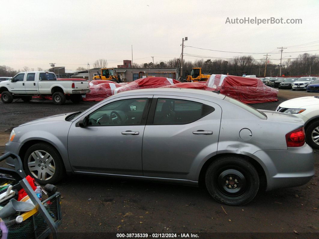 2014 Dodge Avenger Se Silver vin: 1C3CDZAB1EN216802