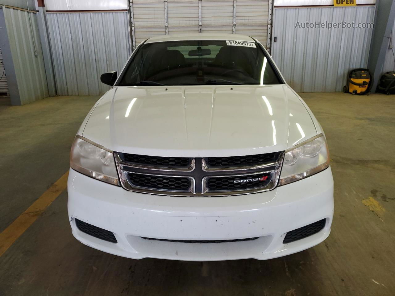 2014 Dodge Avenger Se White vin: 1C3CDZAB1EN216850