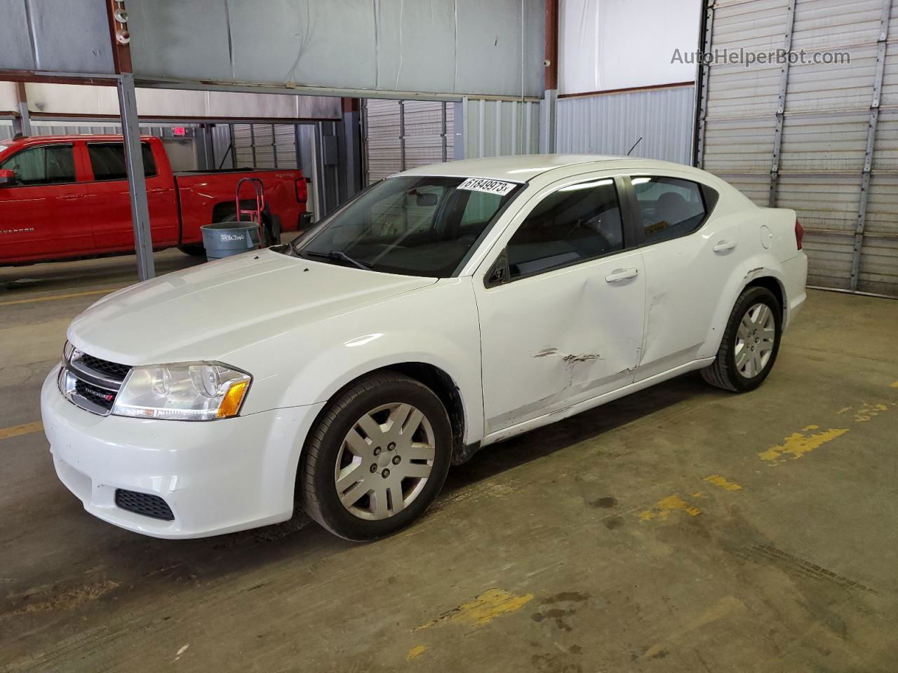 2014 Dodge Avenger Se White vin: 1C3CDZAB1EN216850