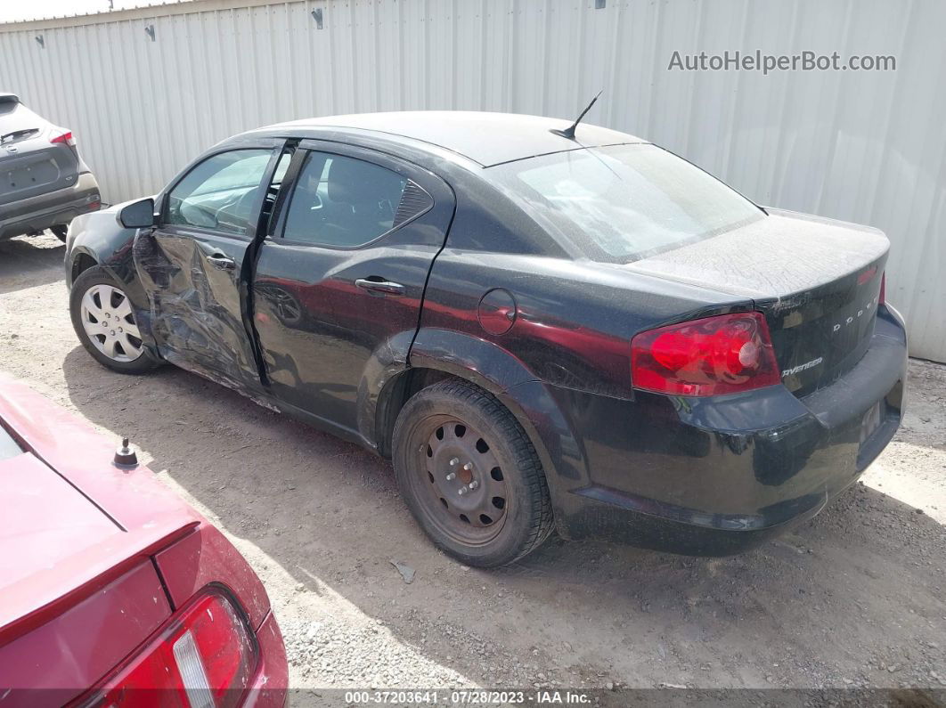 2014 Dodge Avenger Se Black vin: 1C3CDZAB1EN220980