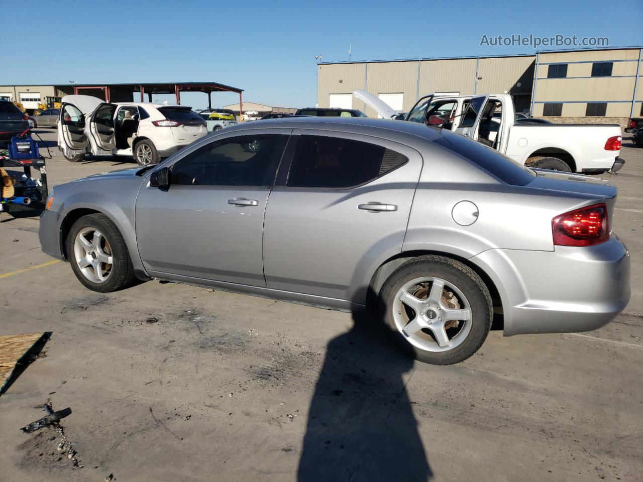 2014 Dodge Avenger Se Silver vin: 1C3CDZAB1EN228366