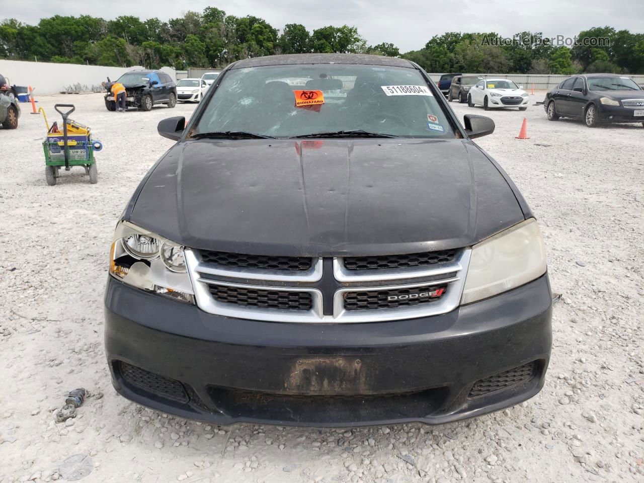 2014 Dodge Avenger Se Black vin: 1C3CDZAB2EN103148