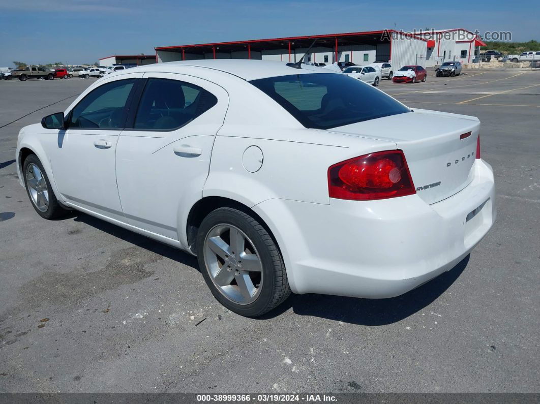 2014 Dodge Avenger Se White vin: 1C3CDZAB2EN111525