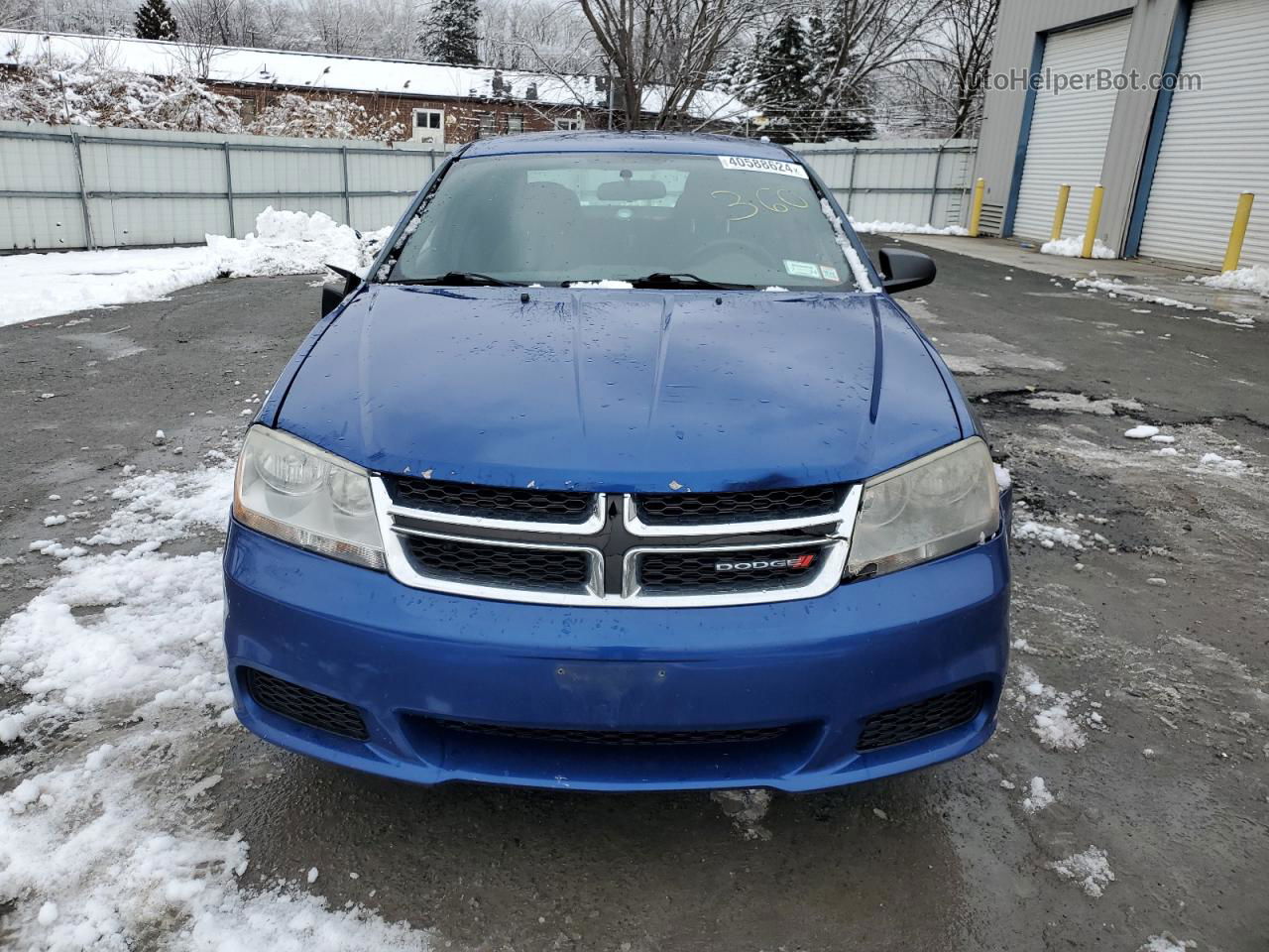 2014 Dodge Avenger Se Blue vin: 1C3CDZAB2EN111668