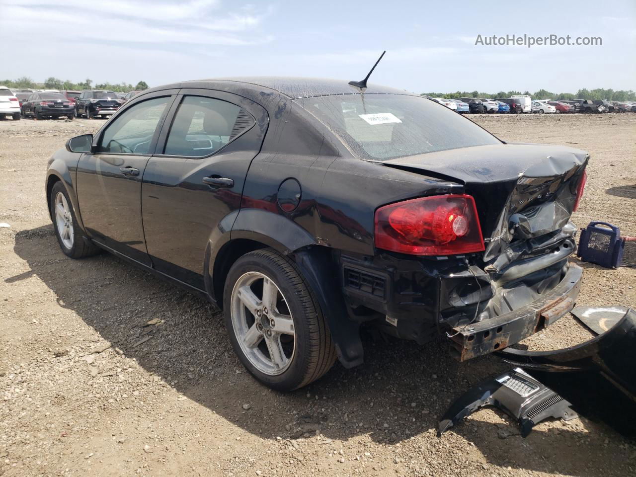 2014 Dodge Avenger Se Black vin: 1C3CDZAB2EN153905