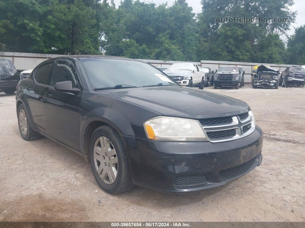 2014 Dodge Avenger Se Black vin: 1C3CDZAB2EN161454