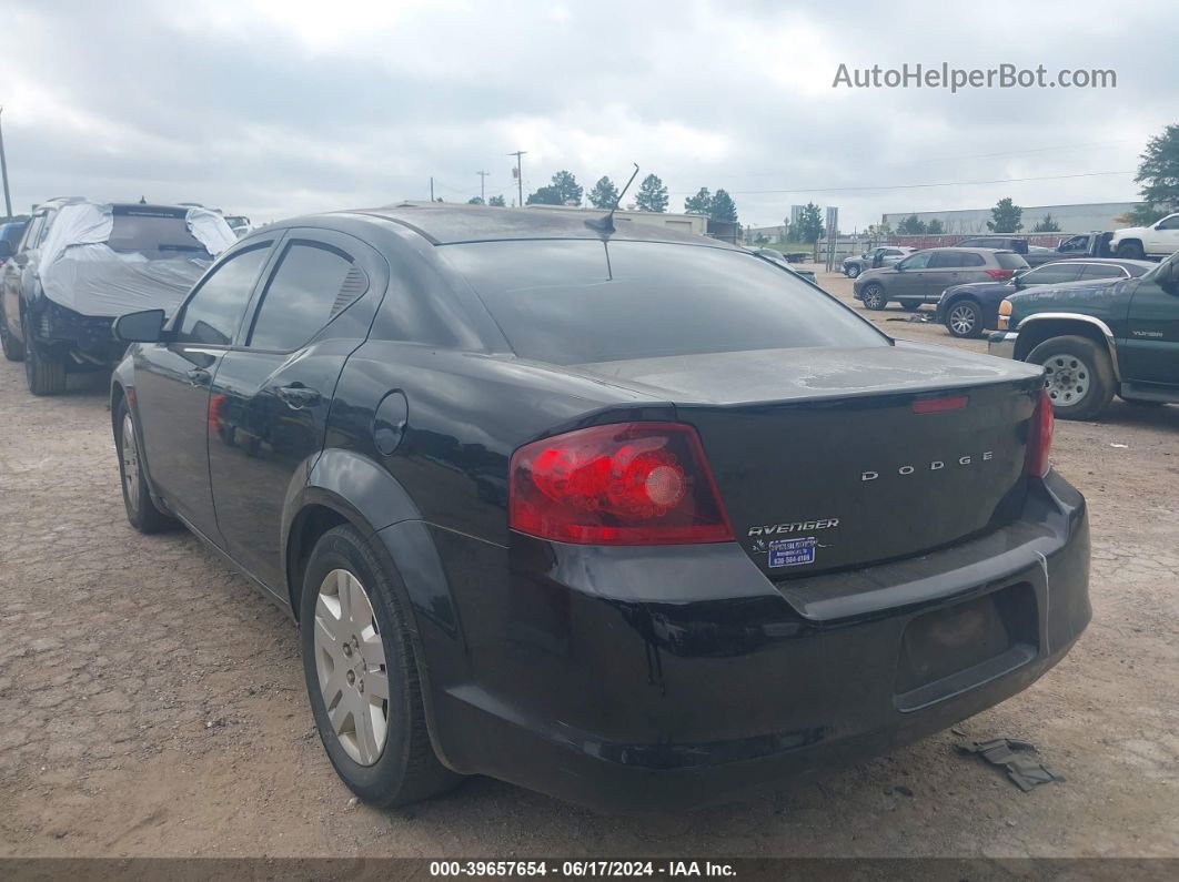 2014 Dodge Avenger Se Black vin: 1C3CDZAB2EN161454