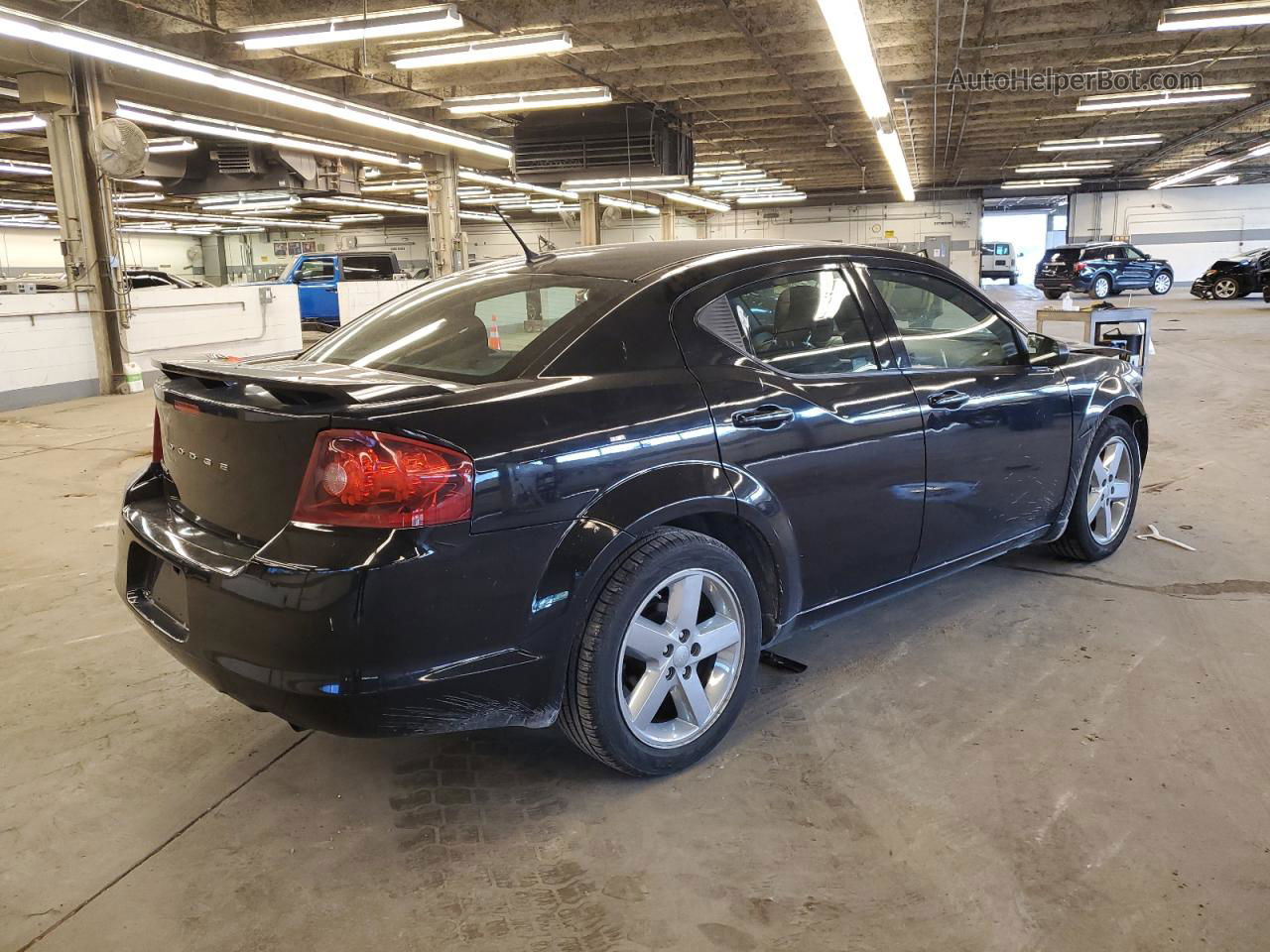 2014 Dodge Avenger Se Black vin: 1C3CDZAB2EN165438