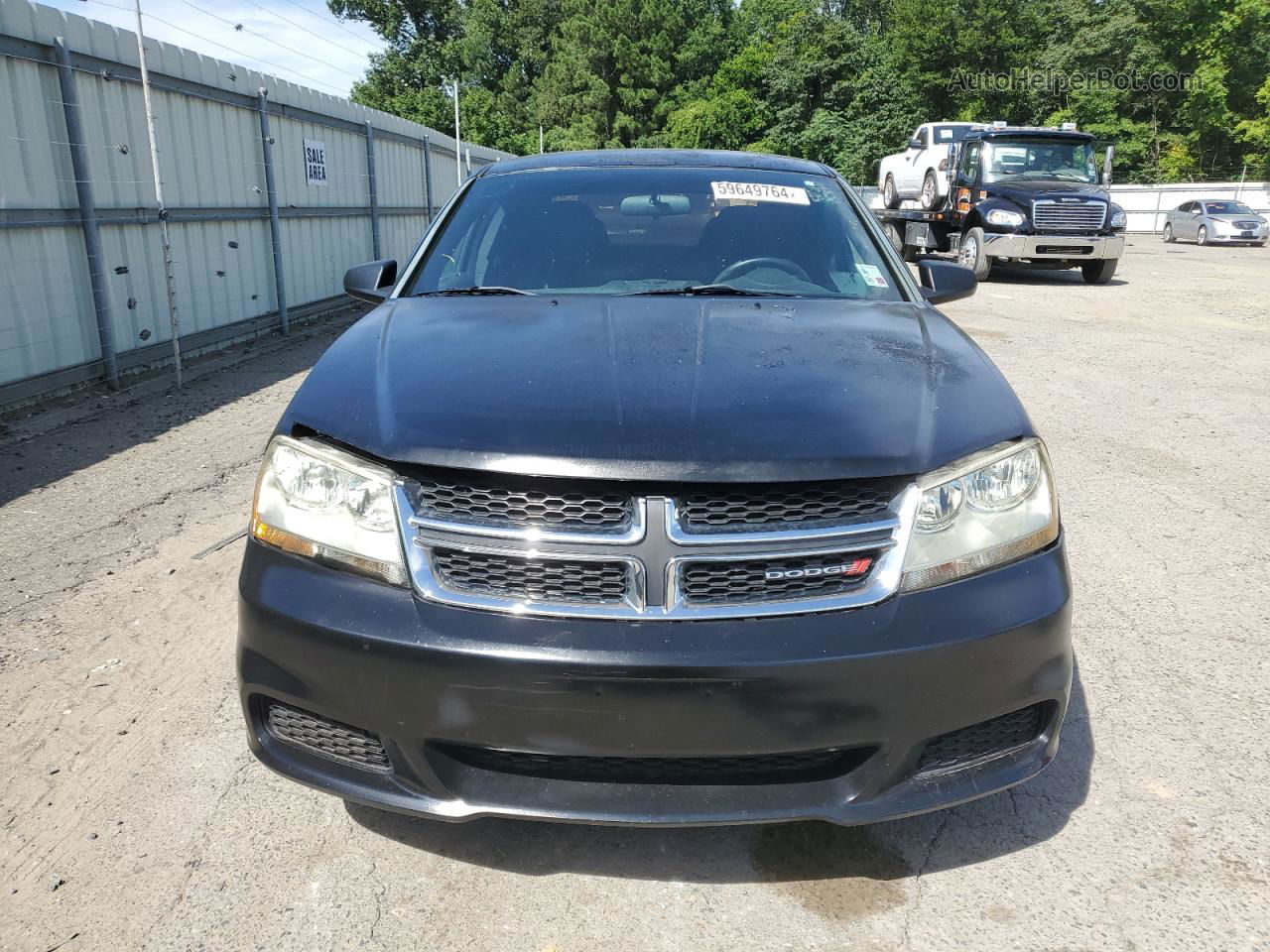 2014 Dodge Avenger Se Black vin: 1C3CDZAB2EN182322