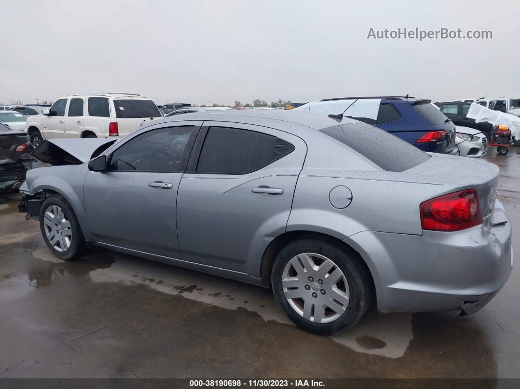 2014 Dodge Avenger Se Gray vin: 1C3CDZAB2EN184037