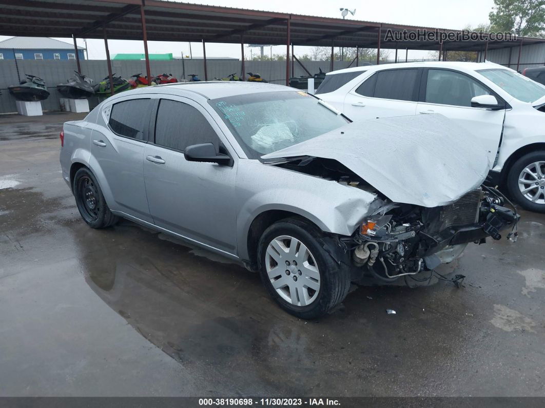 2014 Dodge Avenger Se Gray vin: 1C3CDZAB2EN184037