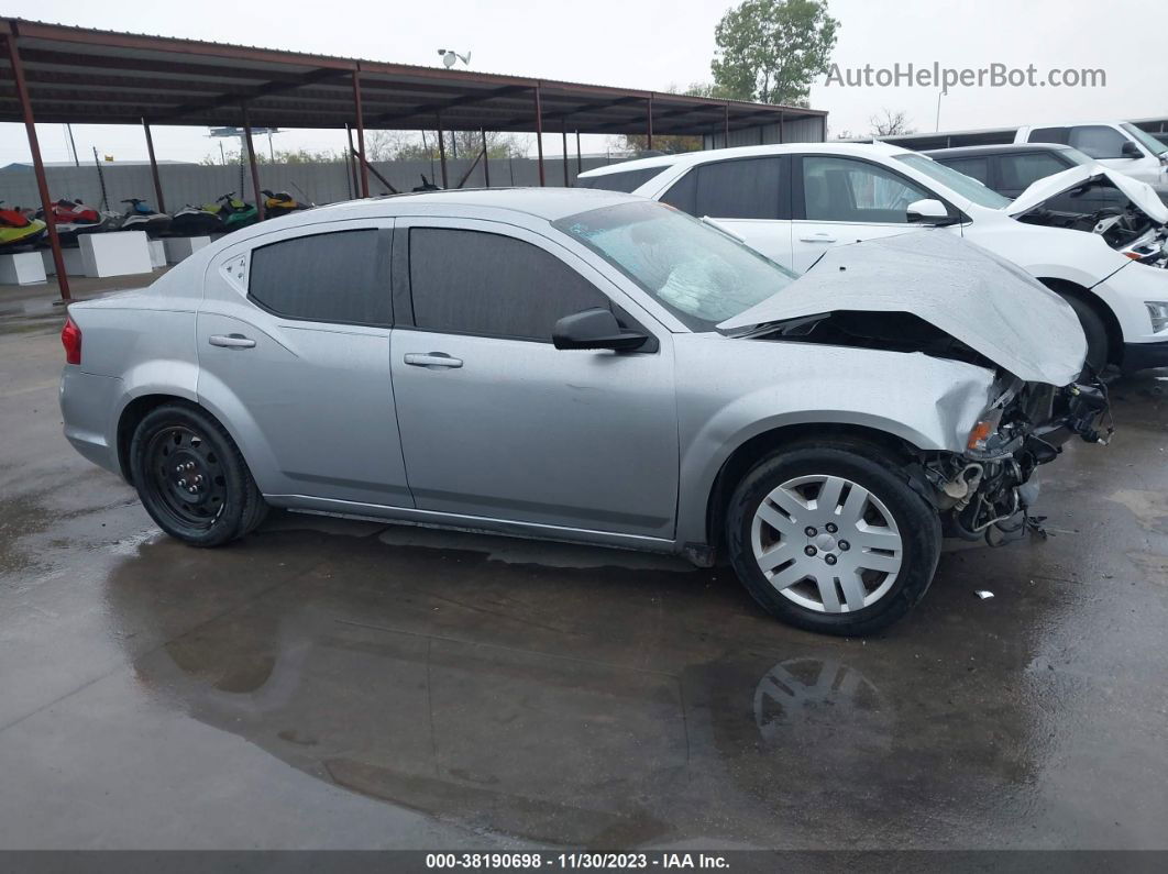 2014 Dodge Avenger Se Gray vin: 1C3CDZAB2EN184037