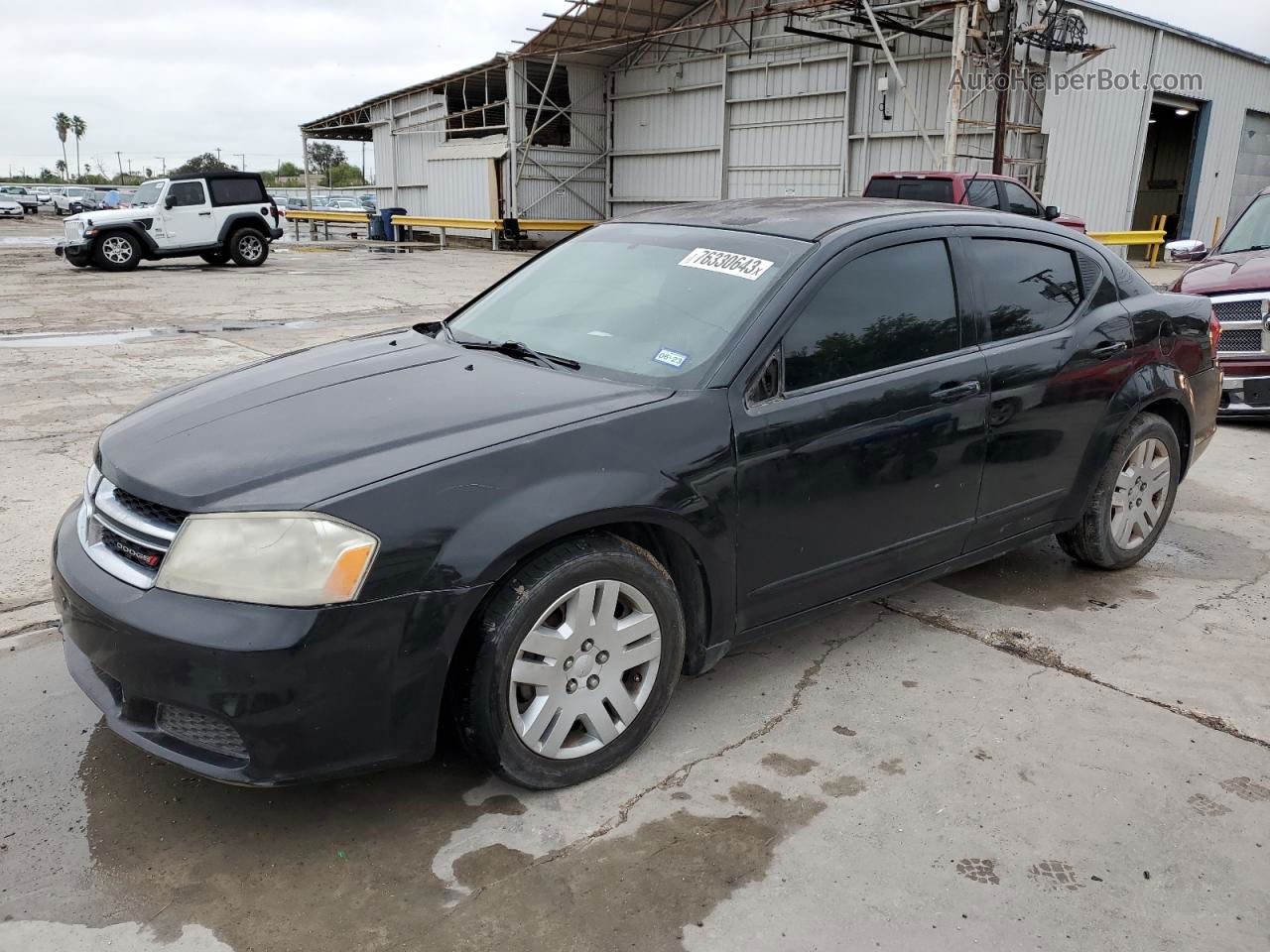 2014 Dodge Avenger Se Черный vin: 1C3CDZAB2EN214590