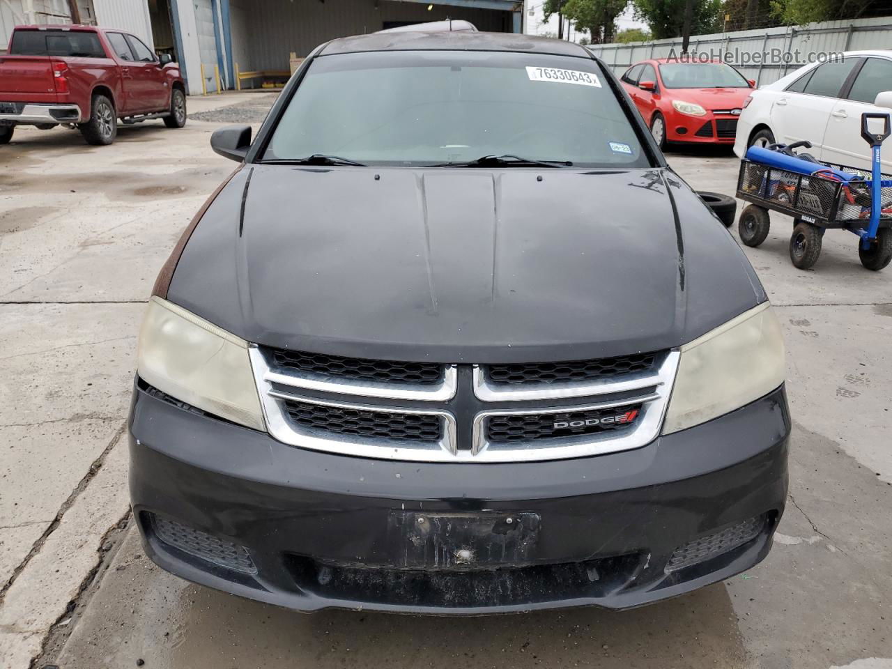 2014 Dodge Avenger Se Black vin: 1C3CDZAB2EN214590