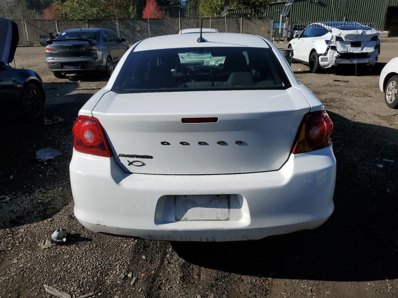 2014 Dodge Avenger Se White vin: 1C3CDZAB2EN214993