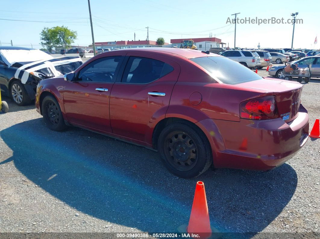 2014 Dodge Avenger Se Red vin: 1C3CDZAB2EN221166