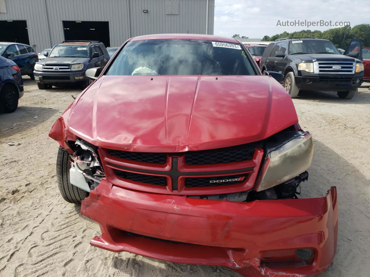 2014 Dodge Avenger Se Red vin: 1C3CDZAB2EN233964