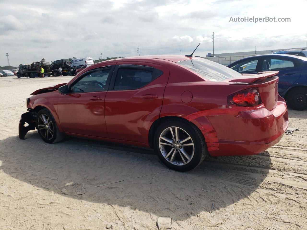 2014 Dodge Avenger Se Red vin: 1C3CDZAB2EN233964