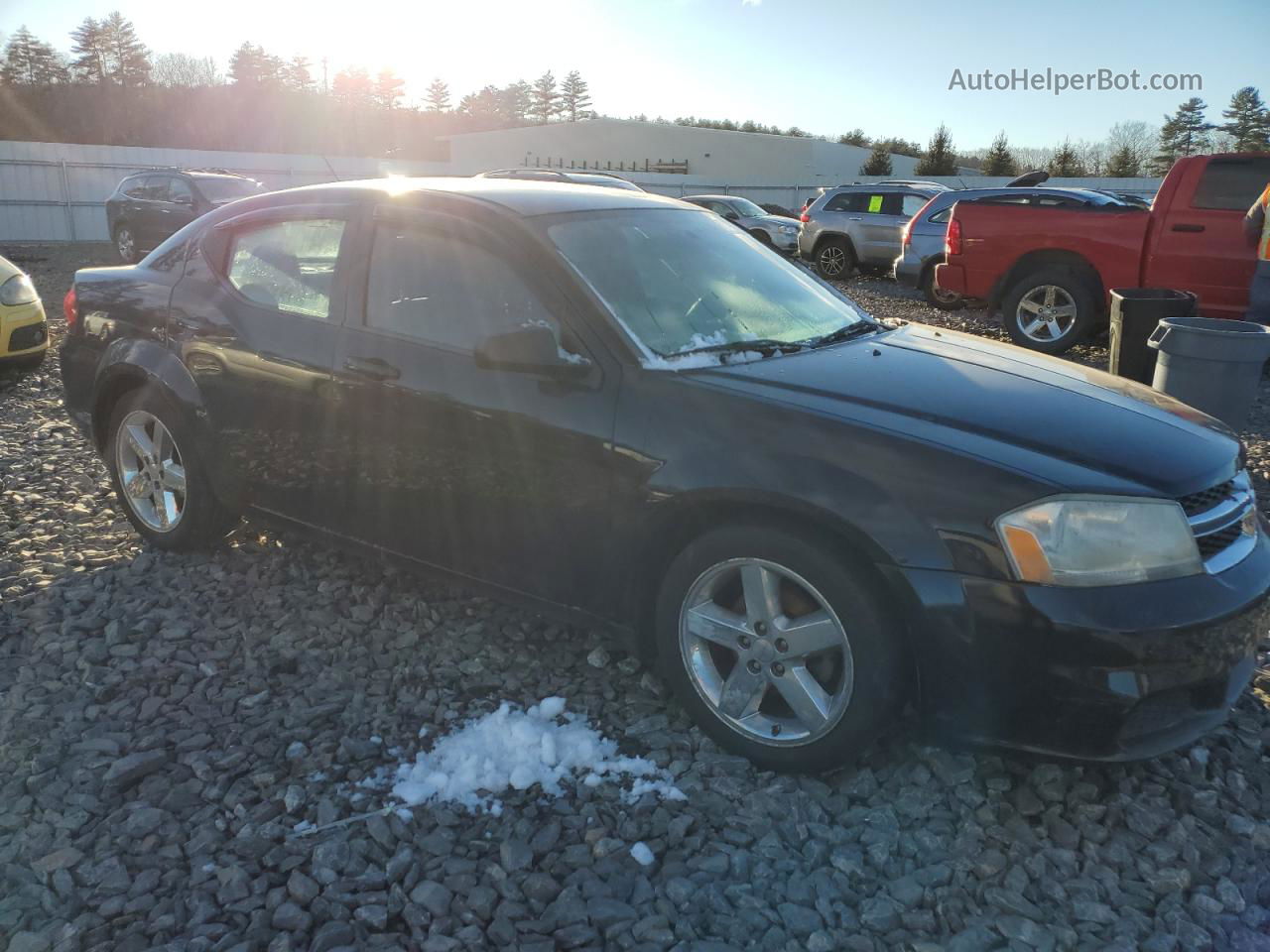 2014 Dodge Avenger Se Black vin: 1C3CDZAB3EN109153