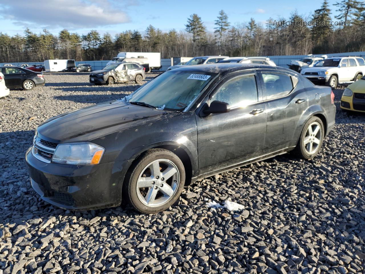 2014 Dodge Avenger Se Black vin: 1C3CDZAB3EN109153