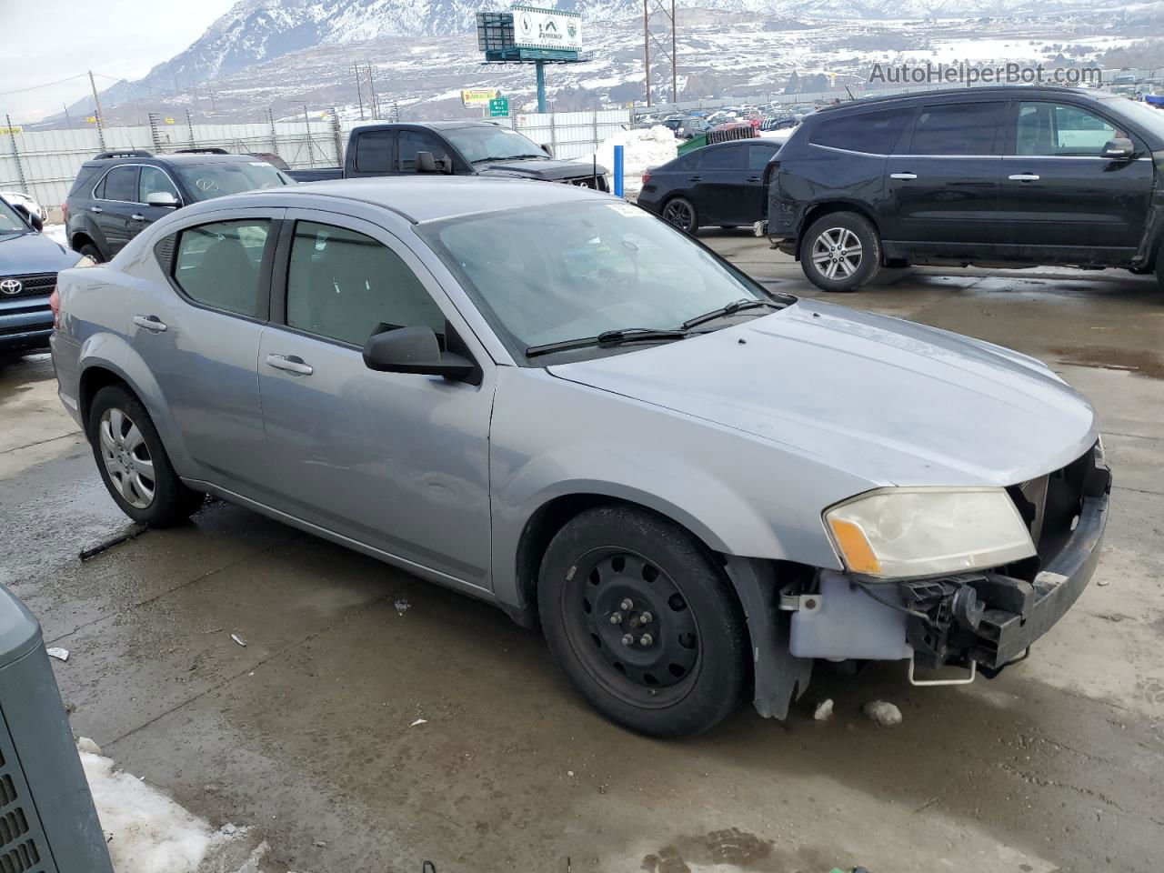 2014 Dodge Avenger Se Silver vin: 1C3CDZAB3EN113431